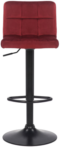 TPFLiving bar stool Fani frame black velvet