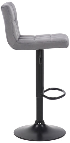 TPFLiving bar stool Fani frame black velvet