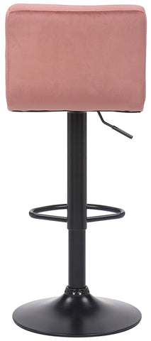 TPFLiving bar stool Fani frame black velvet