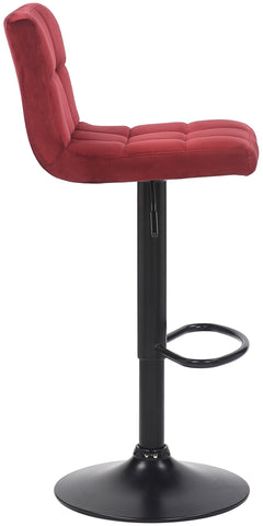 TPFLiving bar stool Fani frame black velvet