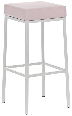 TPFLiving bar stool Montana W frame white faux leather