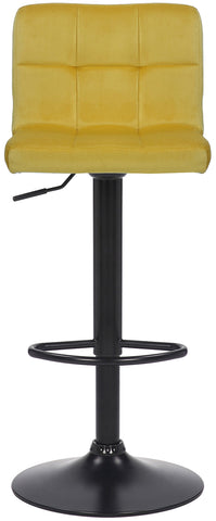 TPFLiving bar stool Fani frame black velvet