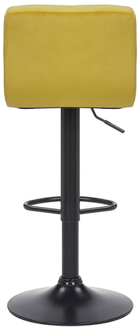 TPFLiving bar stool Fani frame black velvet