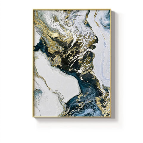 Struct TPFLiving Canvas Nordic Picture Marble Traumpreisfabrik Abstract - Print Art – Art