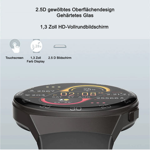 TPFNet Smart Watch / Fitness Tracker IP68 - Silikon Armband - Android & IOS - verschiedene Farben