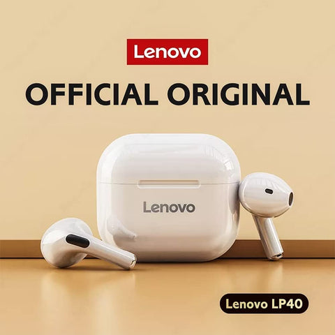 Lenovo LP40 Bluetooth headphones white