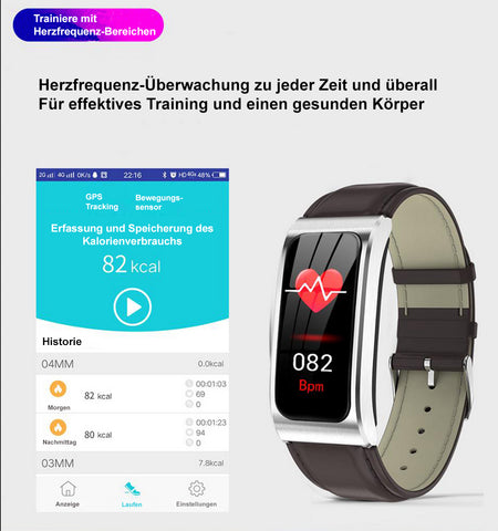 TPFNet Damen Smart Watch / Fitness Tracker IP68 - Milanaise Armband - Android & IOS - verschiedene Farben