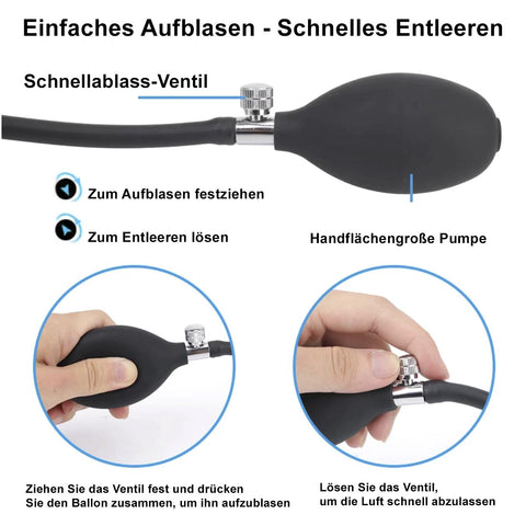 TPFSecret Analballon mit Pumpe - Schwarz