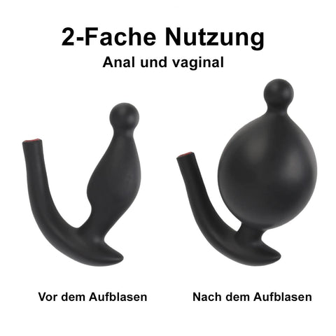 TPFSecret Analballon mit Pumpe - Schwarz