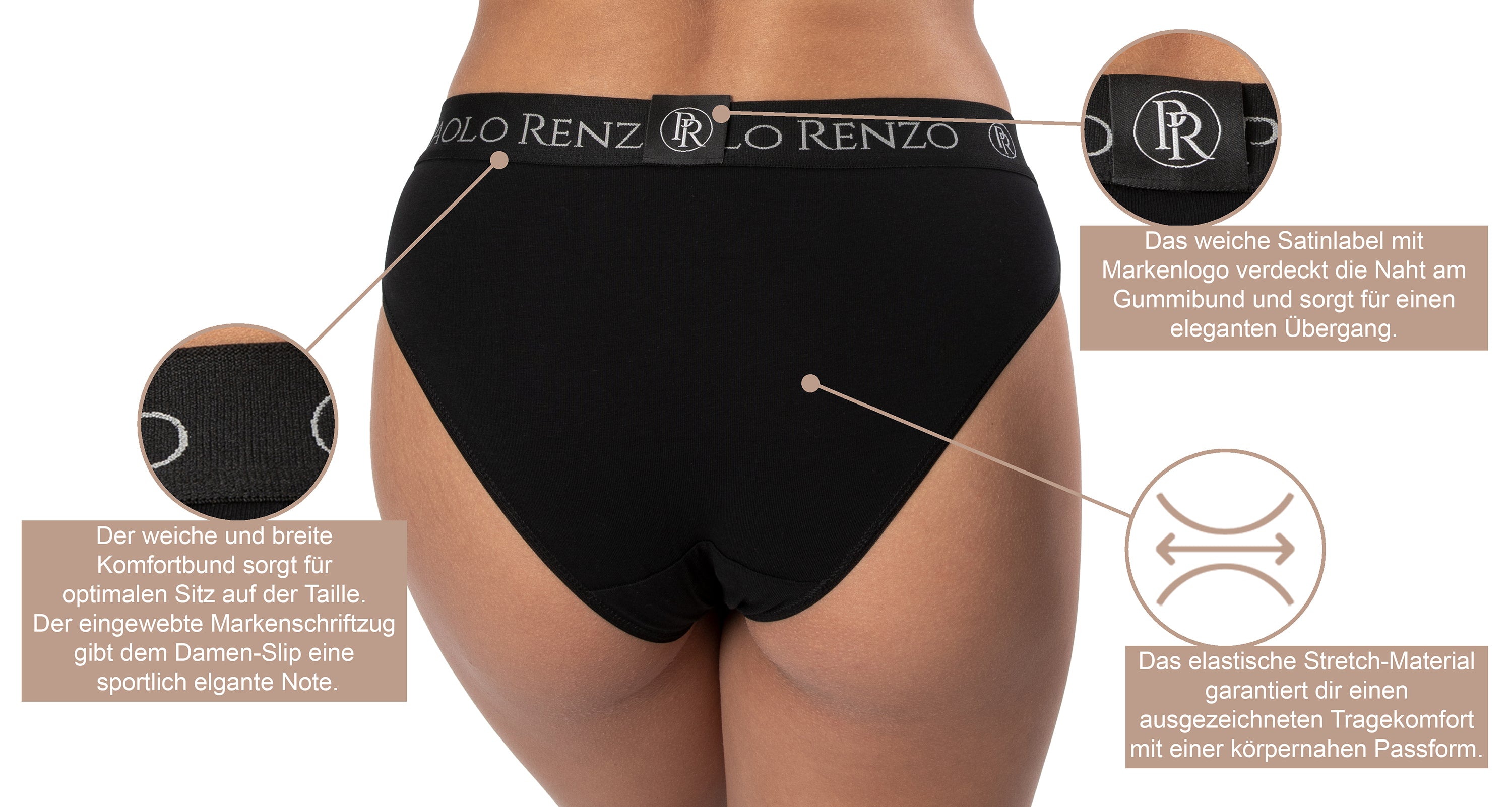 Paolo Renzo® women\'s cotton S, pairs sizes or briefs 6 3 – - SPORT LINE Traumpreisfabrik
