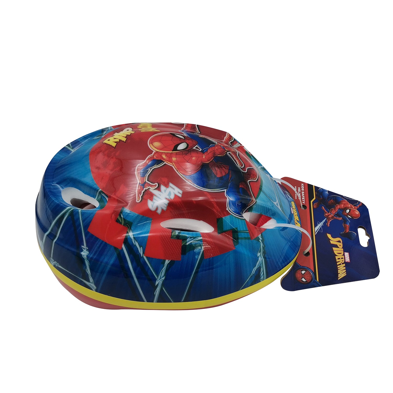 TPFSports Disney Marvel Spiderman-Fahrradhelm - 51 - 55cm Kopfumfang - Blau/Rot