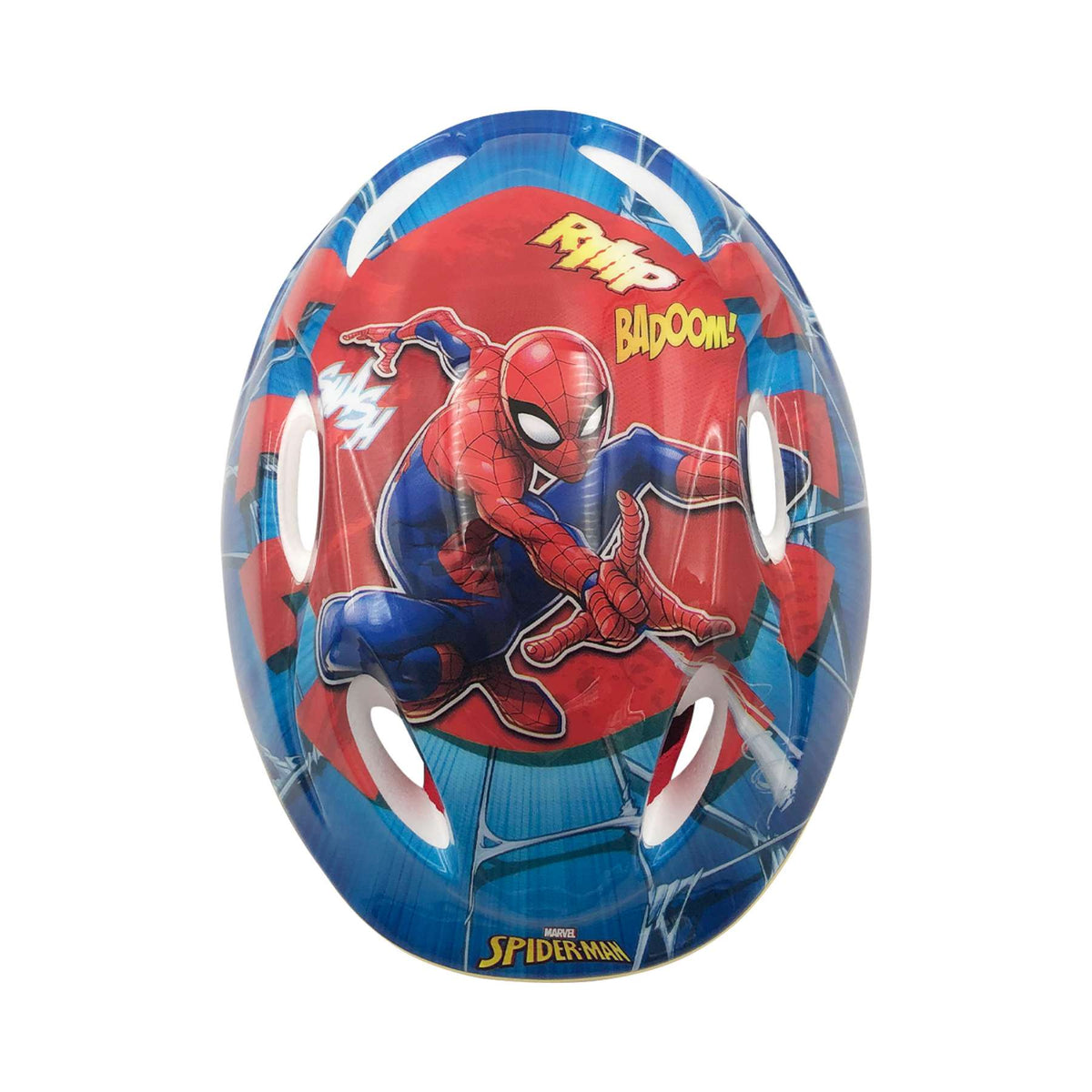 TPFSports Disney Marvel Spiderman-Fahrradhelm - 51 - 55cm Kopfumfang - Blau/Rot