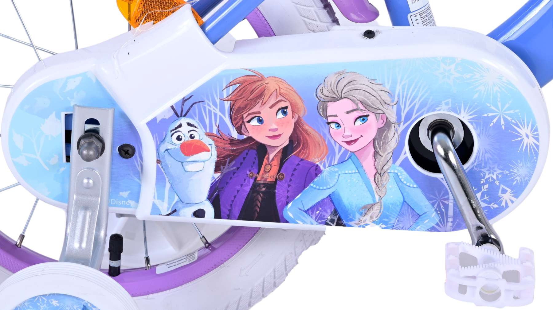 TPFSports Disney Frozen 2 - Mädchen - 14 Zoll - Rücktritt + Handbremse - Blau/Lila