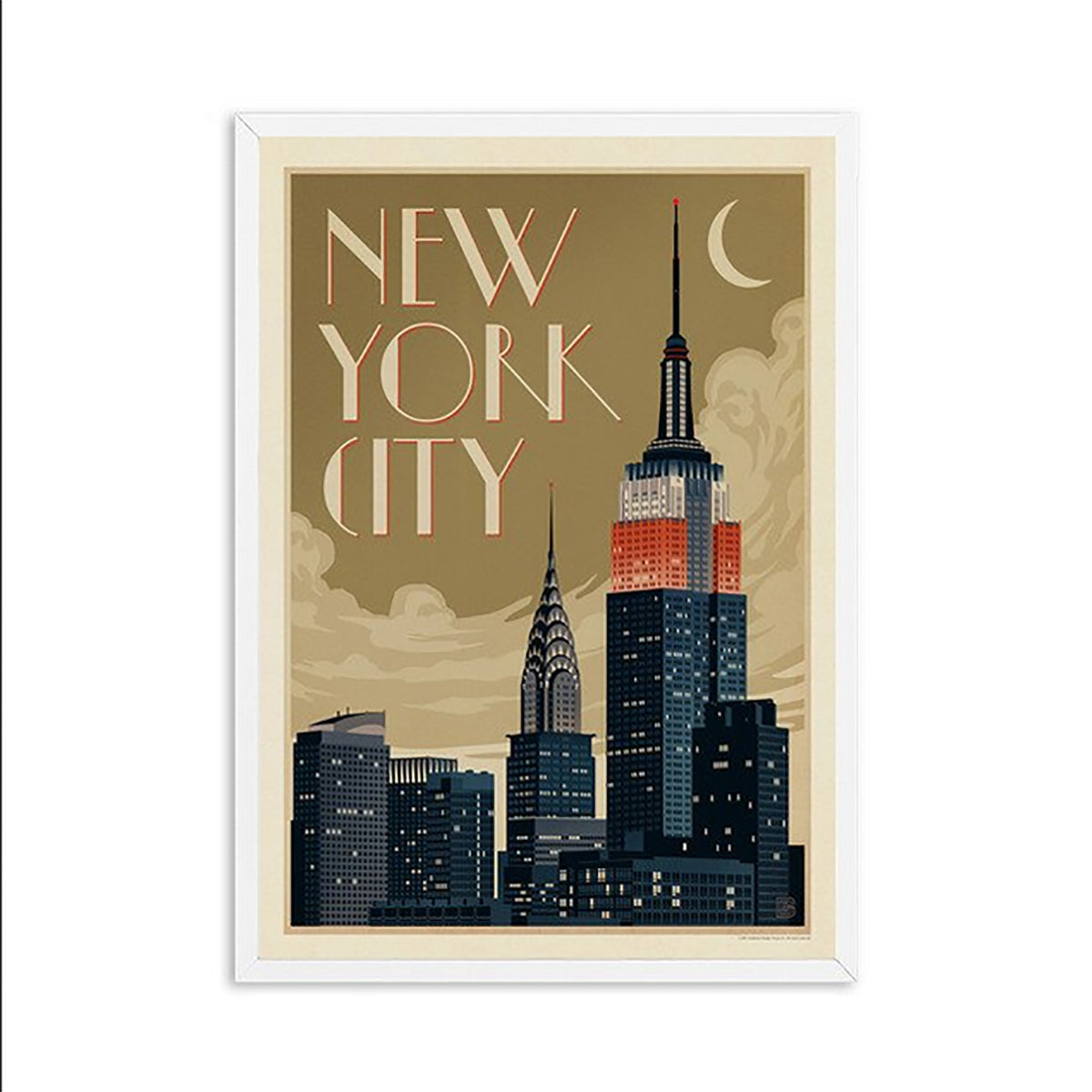 TPFLiving Poster Leinwand / Berühmte Städte - New York, Toronto, San Franzisko, London - / Verschiedene Größen - OHNE Rahmen - Modell 10