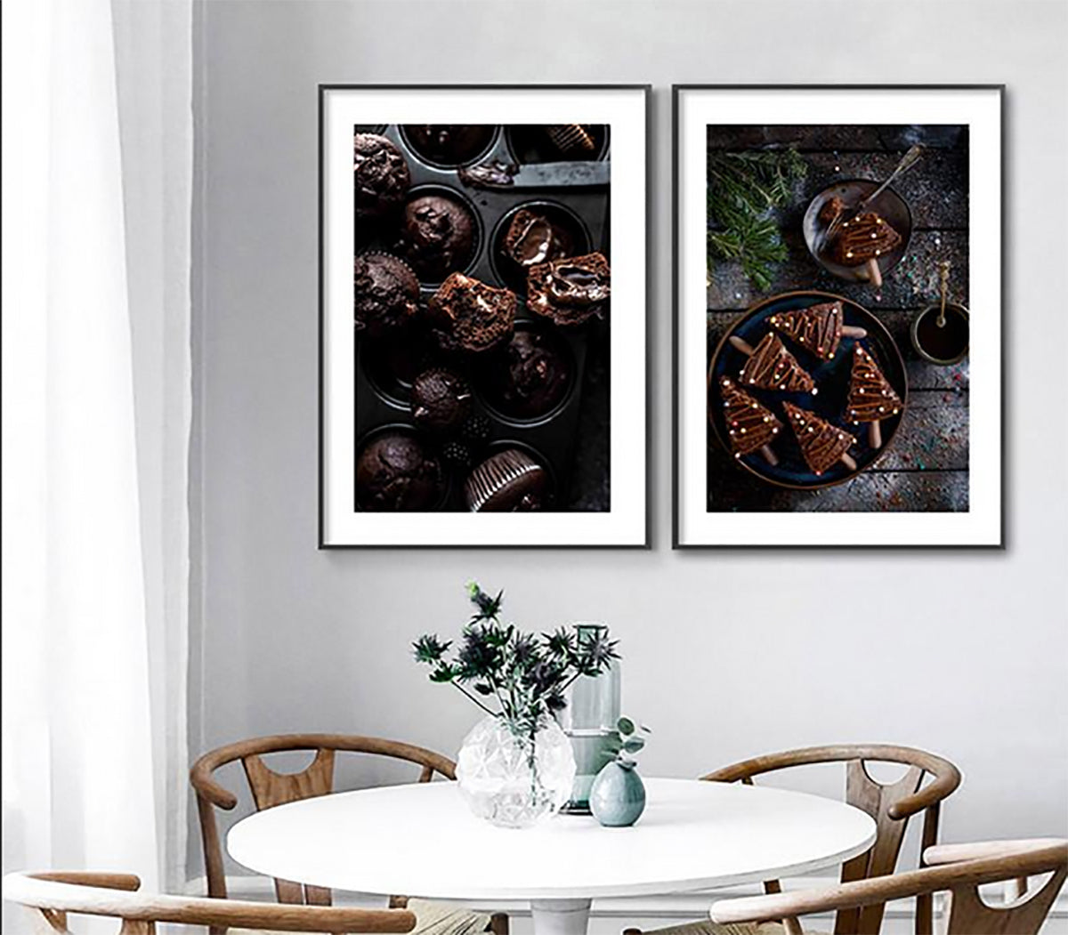 Modern Kitchen Art Prints, Coffee Utensils Hearts, Black, Neutral White  Grey Beige, Kitchen Artwork, Set of 4 Unframed Prints or Canvas 