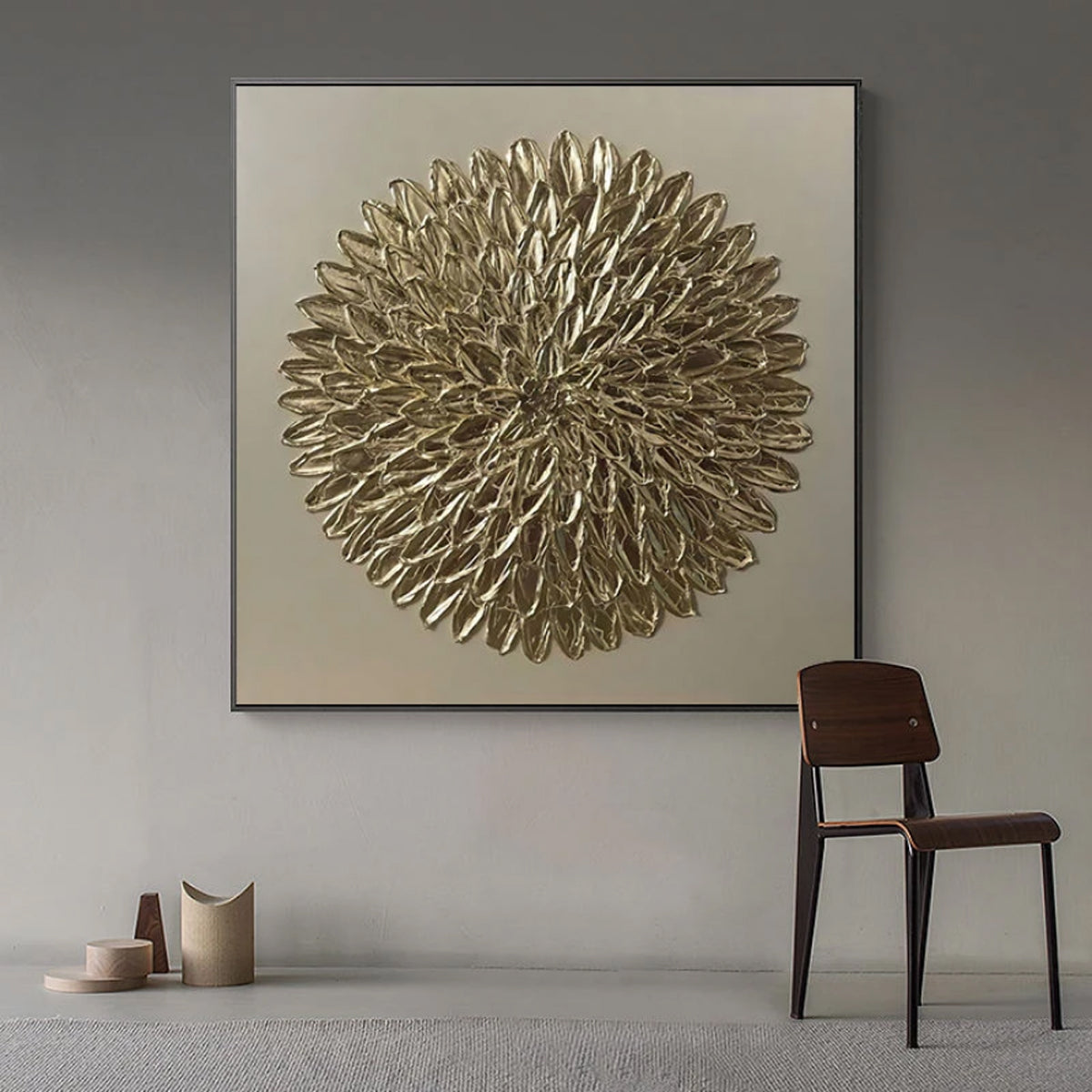 TPFLiving art print on abstract s motifs gold / canvas Traumpreisfabrik 5 – in black / 20