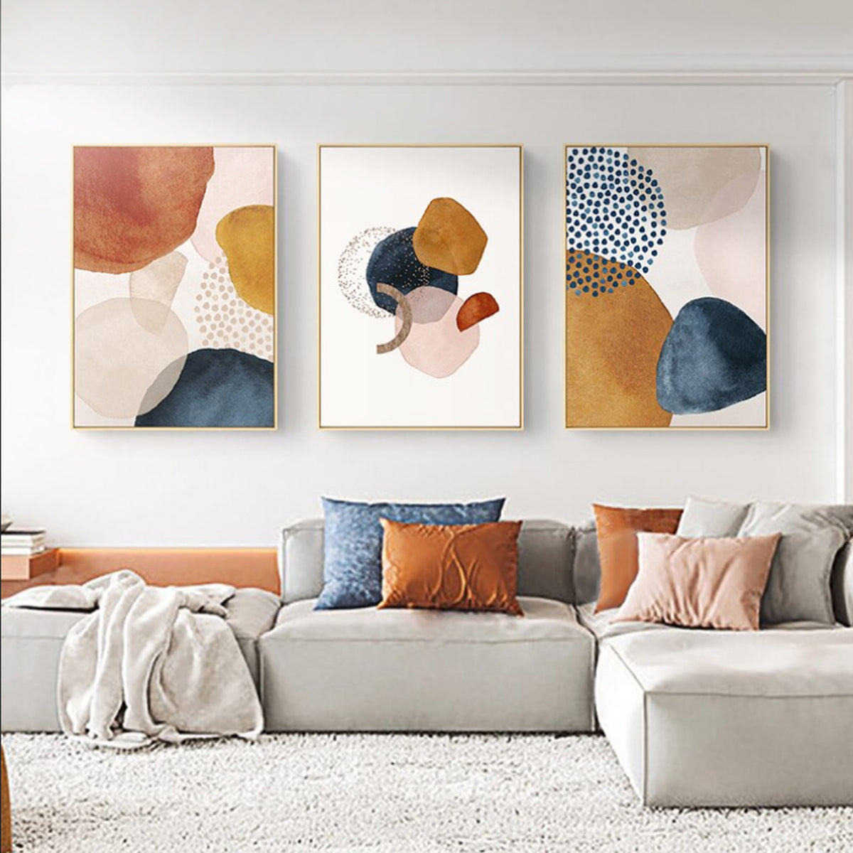 TPFLiving Canvas in - Art Art Bro Traumpreisfabrik Nordic Shapes – Picture Print Abstract