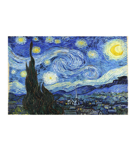 TPFLiving Poster Leinwand / Van Gogh - Sternennacht - / Motiv in verschiedenen Größen - OHNE Rahmen - Modell FB080