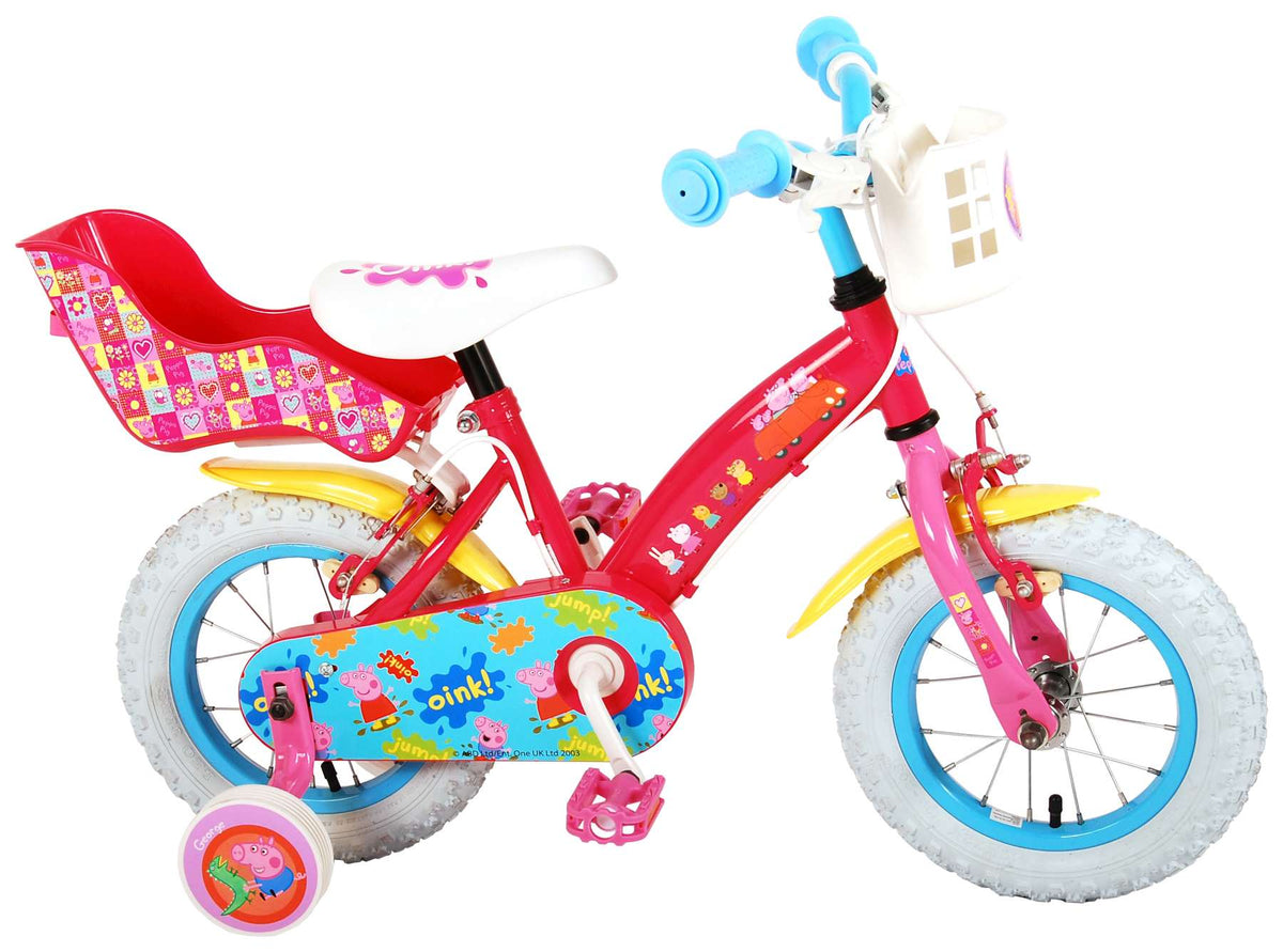 TPFSports Peppa Pig Kinderfahrrad - Mädchen - 12 Zoll