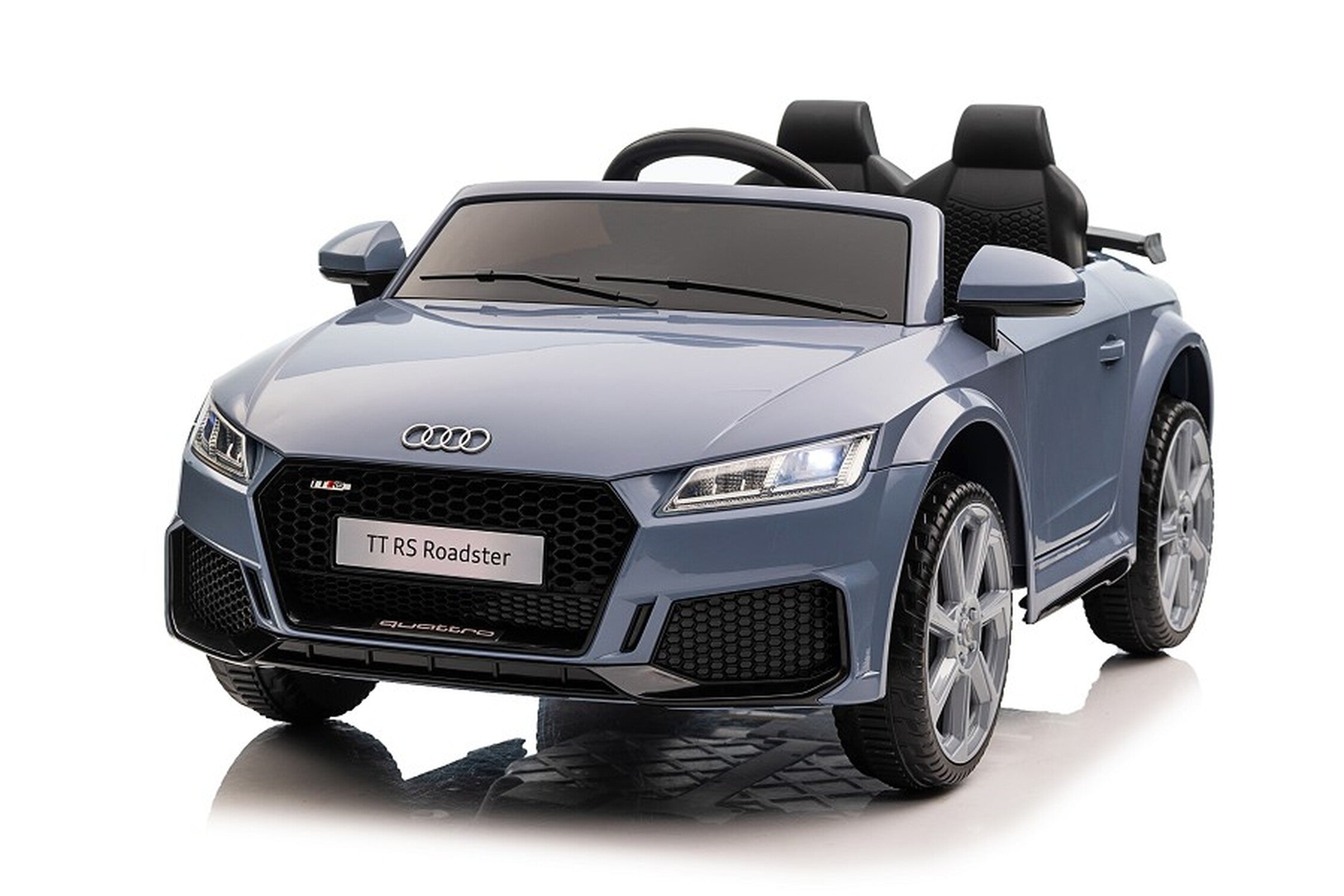 TPFLiving Elektro-Kinderauto Audi TT RS - Kinderauto - Elektroauto - Ledersitz und Sicherheitsgurt