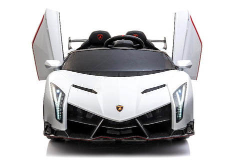 TPFLiving Elektro-Kinderauto Lamborghini Veneno Doppelsitzer - Kinderauto - Elektroauto - Ledersitz und Sicherheitsgurt