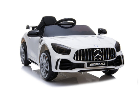 TPFLiving Elektro-Kinderauto Mercedes GT R - Kinderauto - Elektroauto - Ledersitz und Sicherheitsgurt