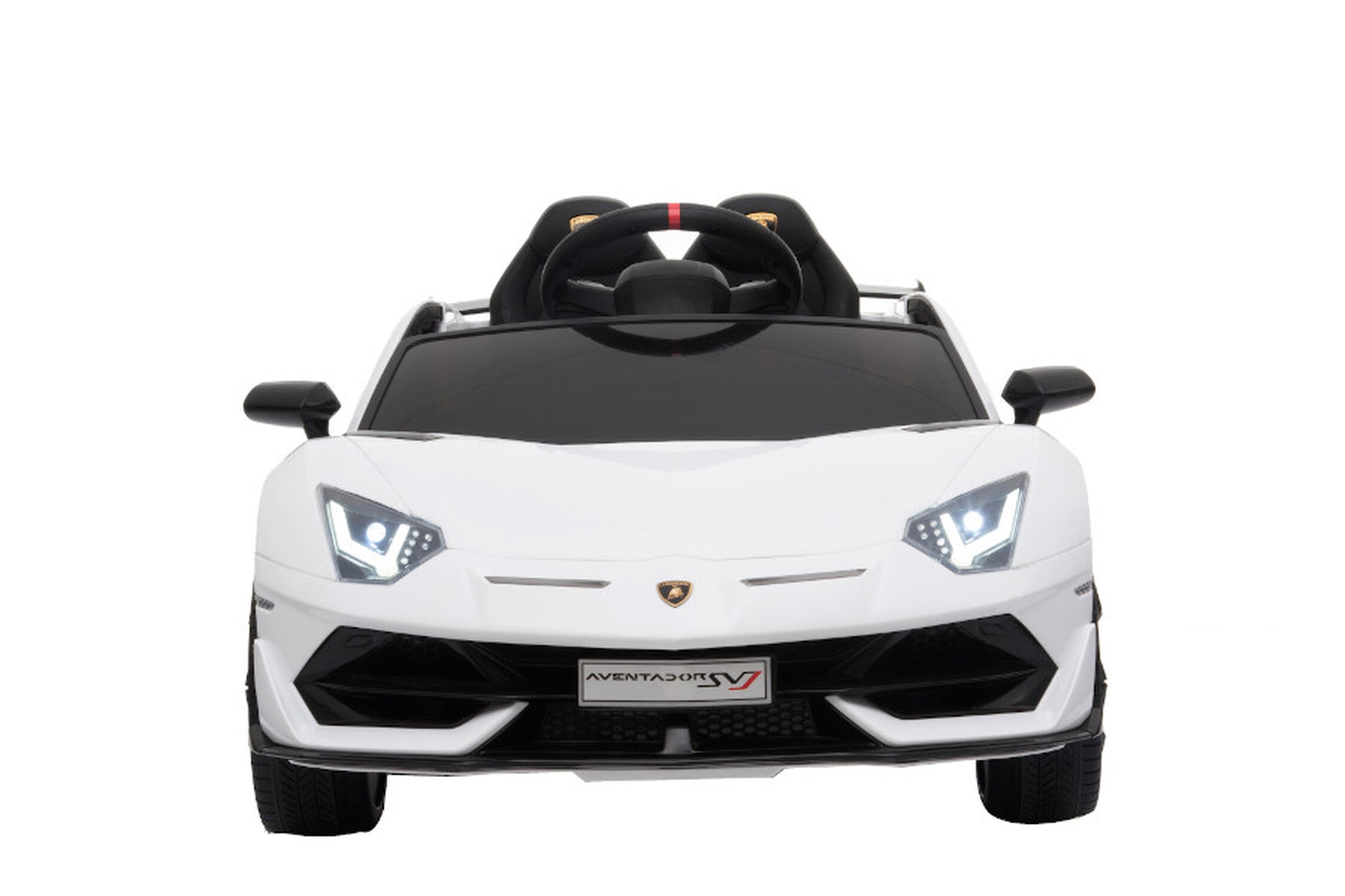 TPFLiving Elektro-Kinderauto Lamborghini Aventador SVJ Doppelsitzer - Kinderauto - Elektroauto - Ledersitz und Sicherheitsgurt