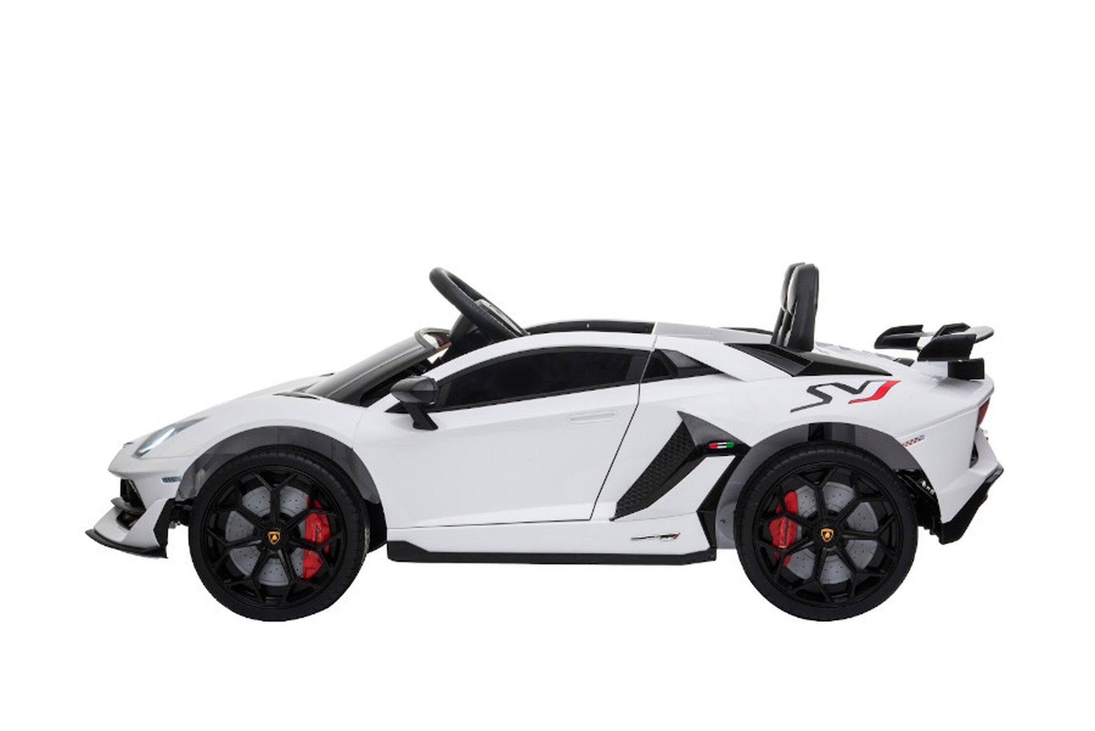 TPFLiving Elektro-Kinderauto Lamborghini Aventador SVJ Doppelsitzer - Kinderauto - Elektroauto - Ledersitz und Sicherheitsgurt