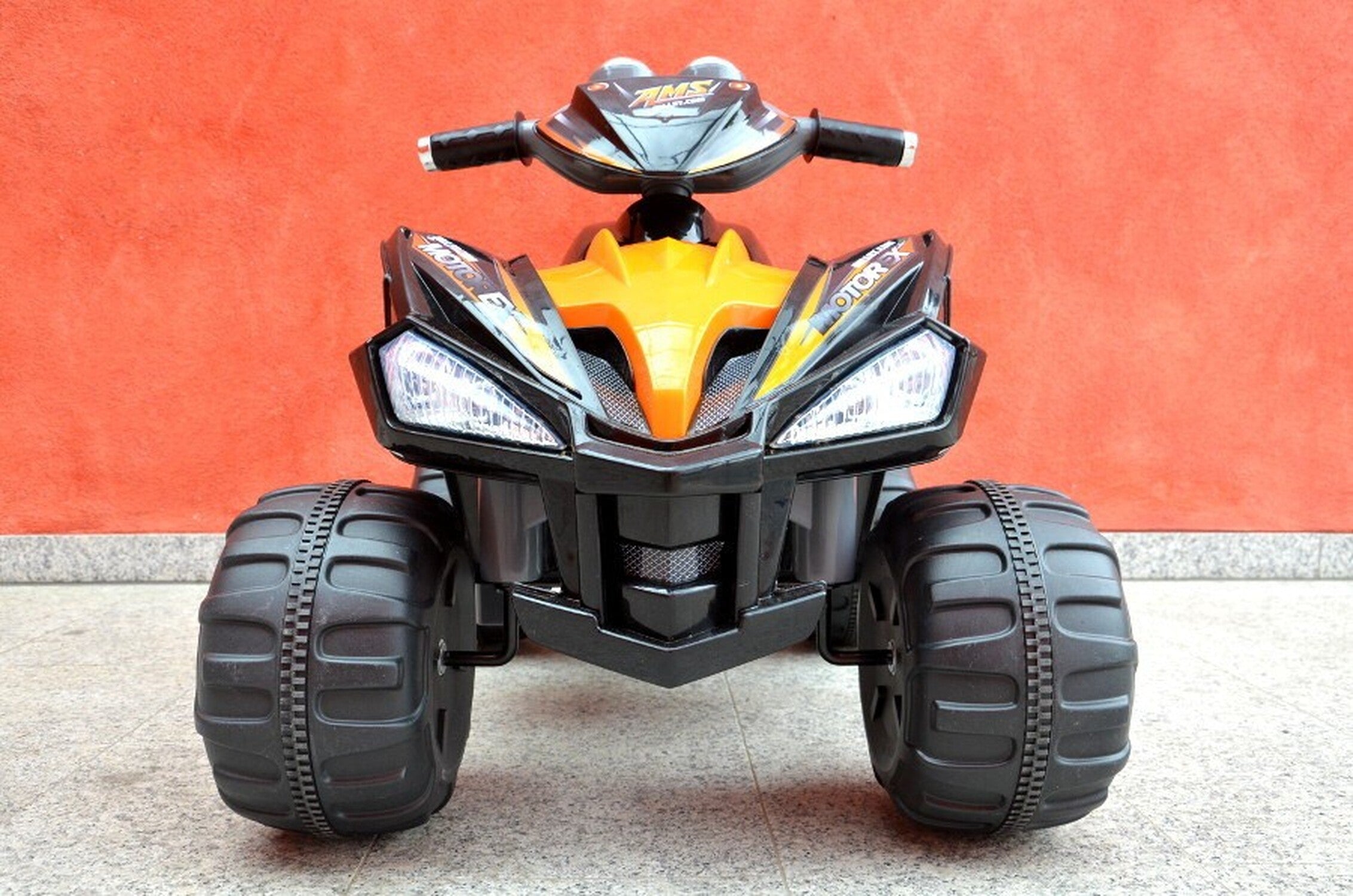 TPFLiving Elektro-Kinderquad Quad Motocross orange - Kinderauto - Elektroquad - Kinder-Quad - Sitz