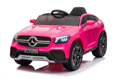 TPFLiving Elektro-Kinderauto Mercedes GLC pink - Kinderauto - Elektroauto - Ledersitz und Sicherheitsgurt