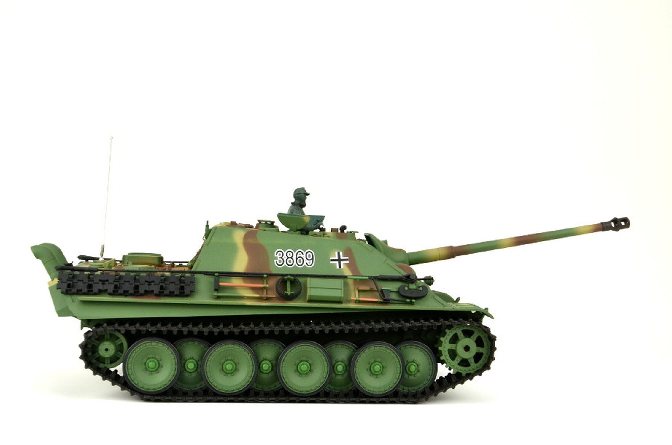 TPFLiving RC-Panzer Jagdpanther 7-0 RC Panzer ferngesteuert - Panzer mit Schussfunktion - Panzerfahrzeug mit Stahlgetriebe und Kettenantrieb - Rauch und Sound - Maßstab: 1:16