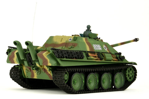 TPFLiving RC-Panzer Jagdpanther 7-0 RC Panzer ferngesteuert - Panzer mit Schussfunktion - Panzerfahrzeug mit Stahlgetriebe und Kettenantrieb - Rauch und Sound - Maßstab: 1:16