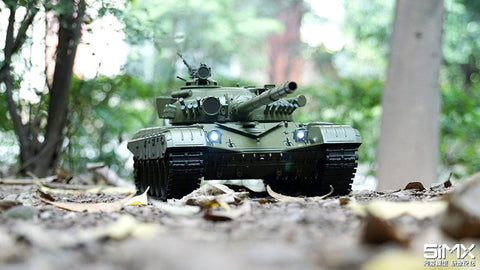 TPFLiving RC-Panzer Russischer T72 V6.0 mit Schussfunktion - Sound und Rauch - Maßstab: 1:16