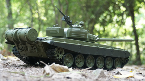 TPFLiving RC-Panzer Russischer T72 V6.0 mit Schussfunktion - Sound und Rauch - Maßstab: 1:16